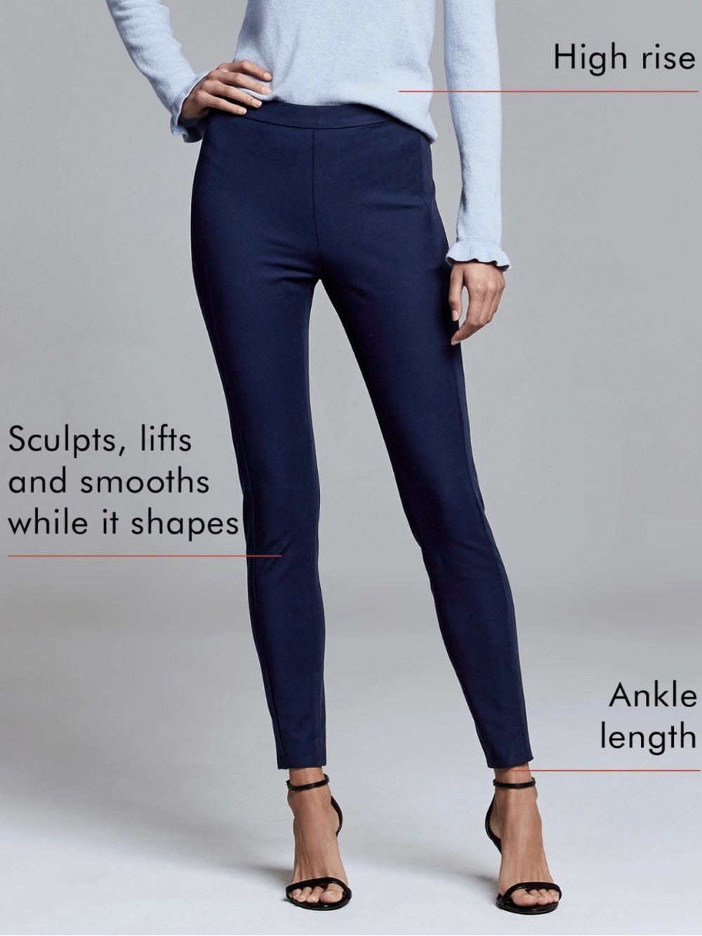 Banana Republic Navy Slim Ankle Pants
